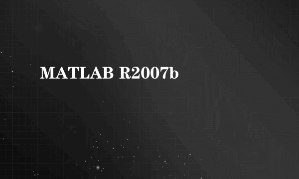 MATLAB R2007b