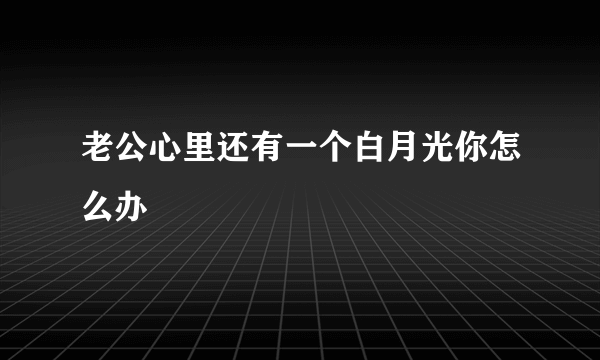 老公心里还有一个白月光你怎么办